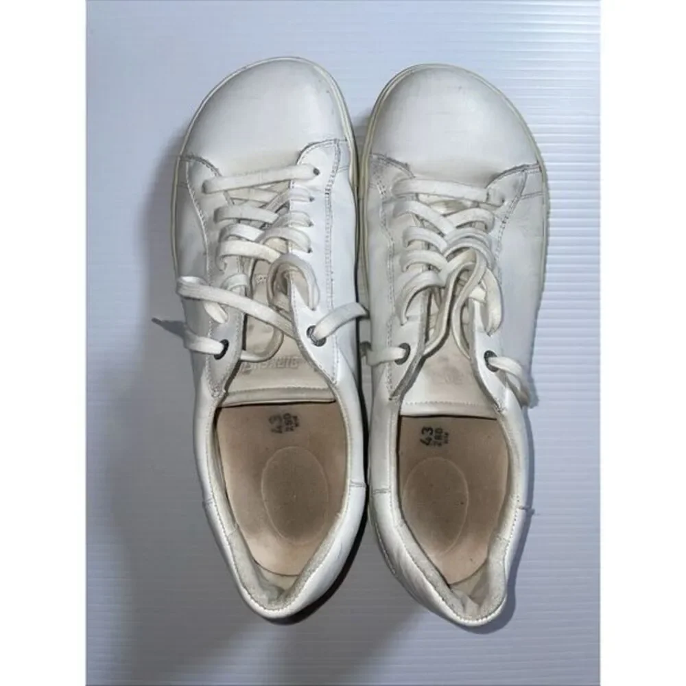 Birkenstock Bend Low White Leather Sneakers Shoes Mens Size‎ EU 43 US 10